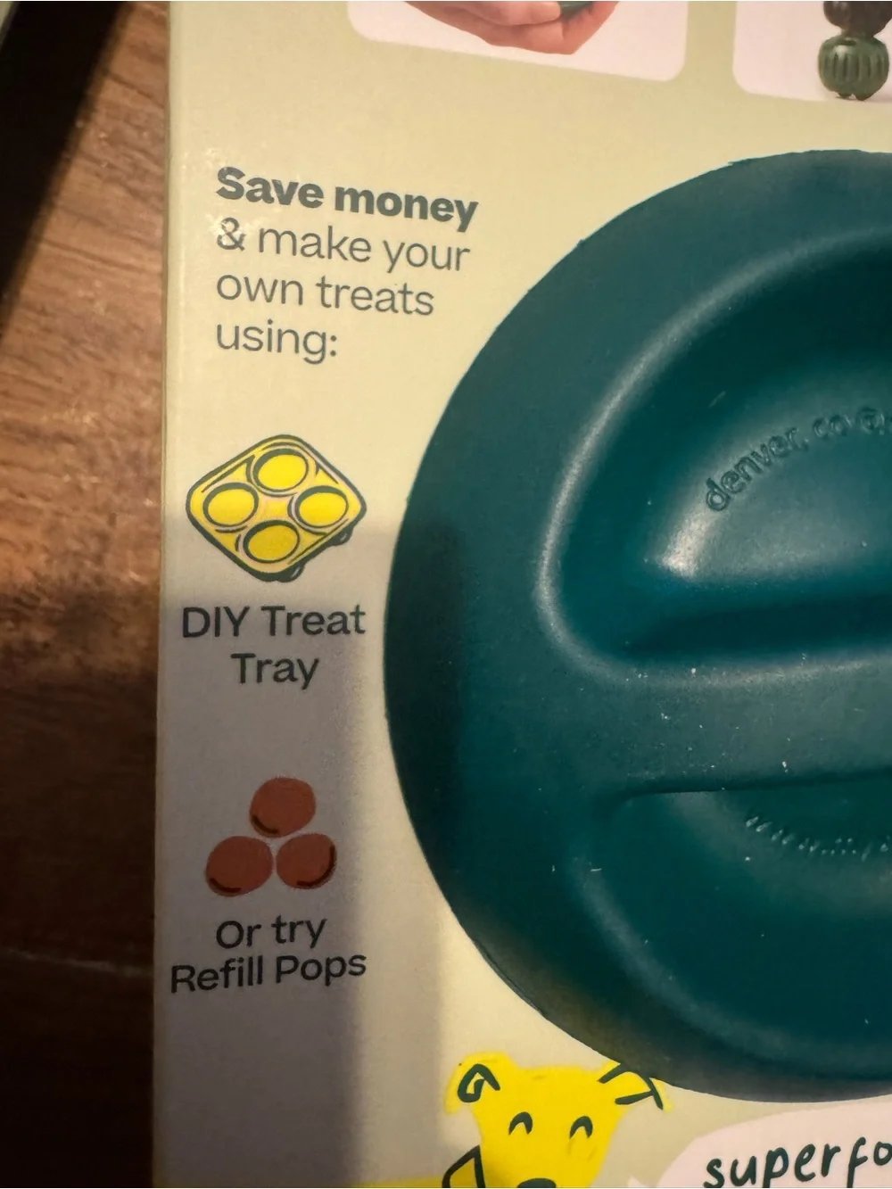 Woof Pupsicle XL treat holder freezer toy for Large Dogs NEW